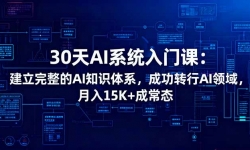 16564ڣ30AIϵͳſΣAI֪ʶϵɹתAI,15K+ɳ̬