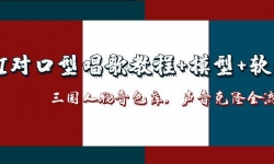 （14930期）AI对口型唱歌教程+模型+软件，三国人物音色库，声音克隆全流程
