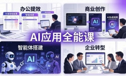 ��18042�ڣ�AIGC Ӧ��ʦȫ�ܿ�-���£��칫��Ч����ҵ����������������ҵת�ͣ�һվʽѧ��AIӦ��