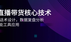 （14889期）AI直播带货核心技术，主播话术设计，数据复盘分析，AI智能工具应用