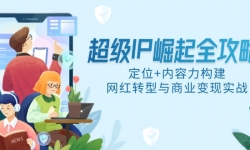 （14818期）超级IP崛起全攻略，定位+内容力构建，网红转型与商业变现实战