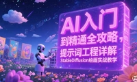 15181ڣAIŵͨȫԣʾʹ⣬StableDiffusion滭ʵսѧ