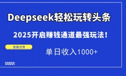 14453ڣDeepseekתͷ2025׬Ǯͨǿ淨1000+