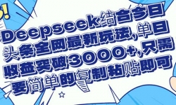14495ڣDeepseekϽͷȫ淨ͻ3000+ֻҪ򵥵...