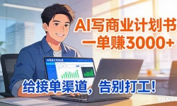 ��17248�ڣ��� AI д��ҵ�ƻ��飬һ��׬ 3000+����ר���ӵ�������Խ��Խ�ȣ�����