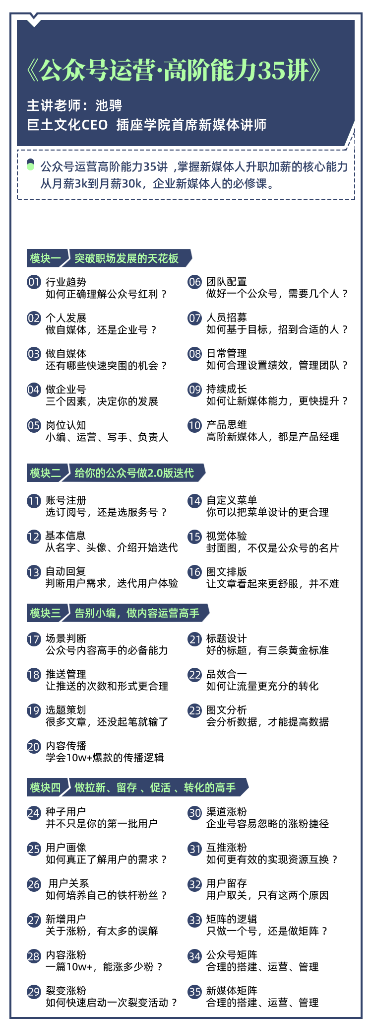 《公众号运营高阶能力35讲》从月薪3k到月薪30k，新媒体人必修课(课程+文档)-A7站