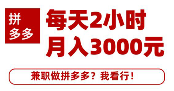 【第2213期】搜外网·拼多多副业课程，每天2小时月入3000元 学习这门课程真的能赚钱-勇锶商机网