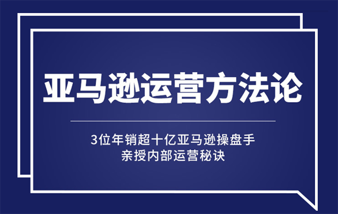 亚马逊大卖的运营方法课：年销10亿大卖家亲授内部秘诀