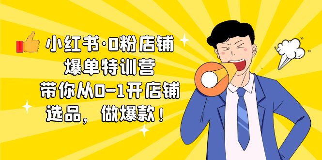 64小红书·0粉店铺爆单特训营 带你从0-1开店铺，选品，做爆款（课程+工具包）