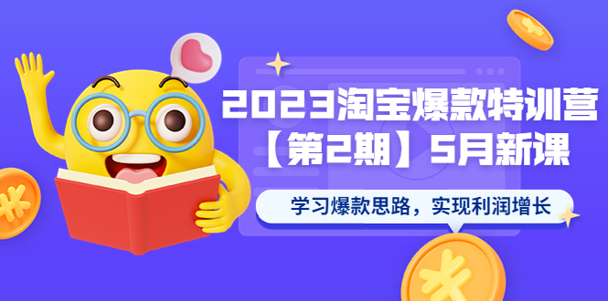 272最新2023淘宝爆款特训营【第2期】5月新课 学习爆款思路，实现利润增长