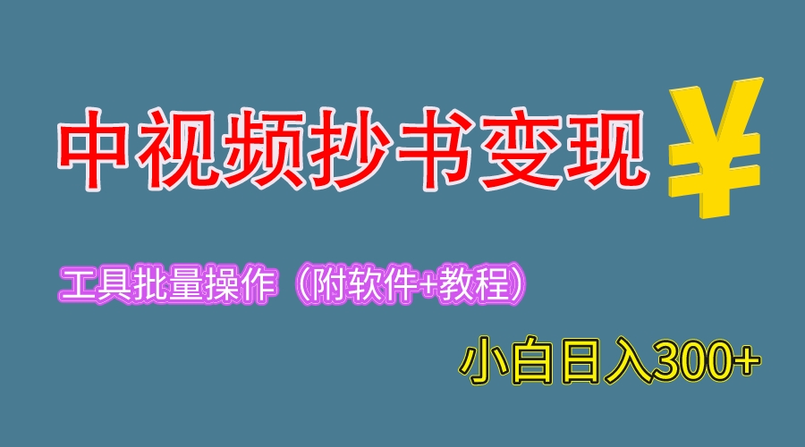648中视频抄书变现（附工具+教程），一天300+，特别适合新手操作的副业