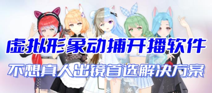 首款AI视频动捕虚拟辅助直播产品【不想真人出镜就用虚拟形象替代】-微众资源