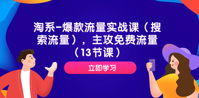 淘系-爆款流量实战课（搜索流量），主攻免费流量（13节课）-微众资源