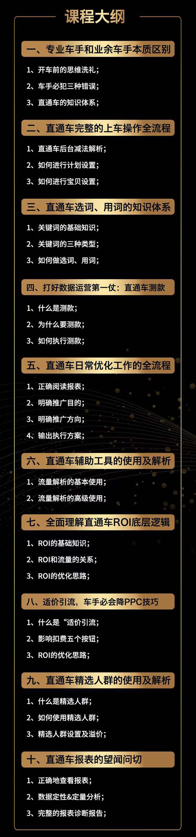 【第8223期】2023直通车·知识体系班：从底层逻辑带你玩转搜索流量（17节课）插图(1)