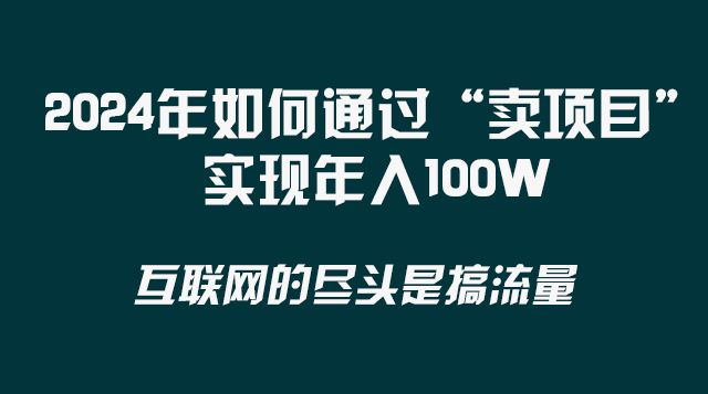 2024年如何通过“卖项目”实现年入100W-微众资源