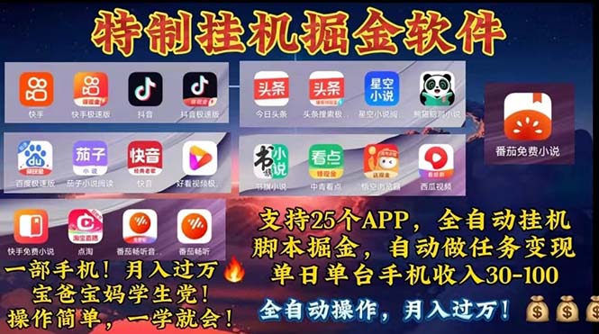 挂机副业 月入过万，特别适合宝爸宝妈学生党，工作室特别推荐--皓收集 | 网创宝典