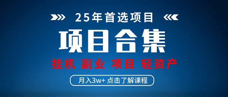 2025 实操项目合集 挂机类型 直播类型 轻资产创业类型 课程分享各项目…_酷乐网