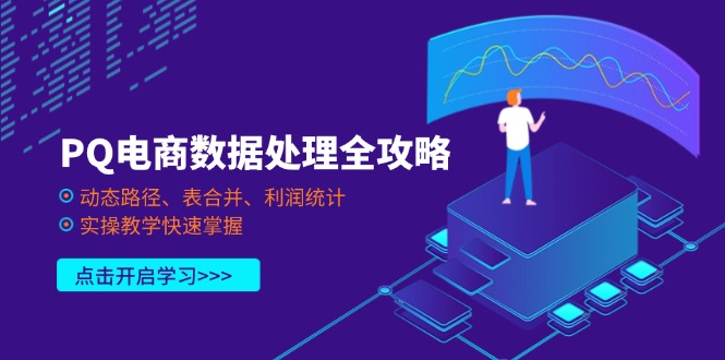 PQ电商数据处理全攻略，动态路径、表合并、利润统计，实操教学快速掌握_酷乐网