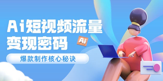 Ai短视频流量密码，爆款制作核心秘诀，120万案例深度解析_酷乐网