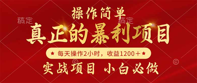 （14978期）真正的暴利项目，操作简单，每天收益1200＋，自己做老板-慧创网