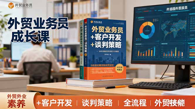 外贸业务员成长课：职业素养+客户开发+谈判策略、掌握全流程外贸技能_酷乐网