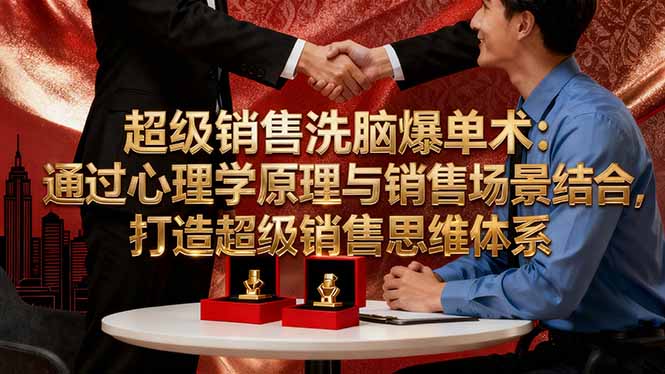 超级销售洗脑爆单术：通过心理学原理与销售场景结合,打造超级销售思维体系_酷乐网