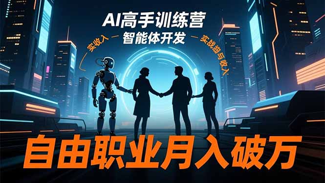 AI高手训练营3.0，ChatGPT，Midjourney，智能体开发，自由职业月入破万_酷乐网