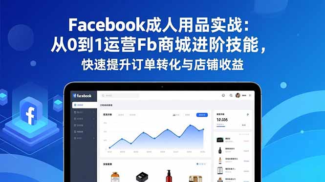 Facebook成人用品实战:从0到1运营Fb商城进阶技能,快速提升订单转化与店铺收益中创-951博客
