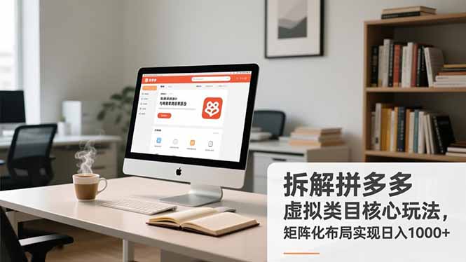 拆解拼多多虚拟类目核心玩法，矩阵化布局实现日入1000+_酷乐网