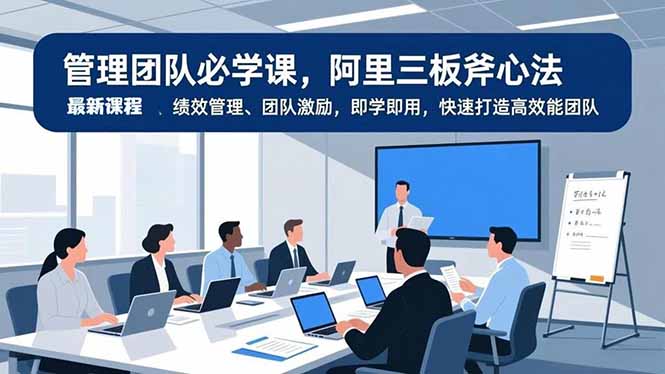 管理团队必学课，阿里三板斧心法、绩效管理、团队激励，即学即用，快速打造高效能团队_酷乐网