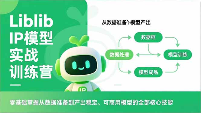 Liblib IP模型实战训练营，零基础掌握从数据准备到产出稳定、可商用模型的全部核心技能_酷乐网