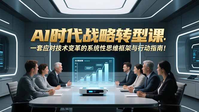 AI时代战略转型课：一套应对技术变革的系统性思维框架与行动指南！_酷乐网