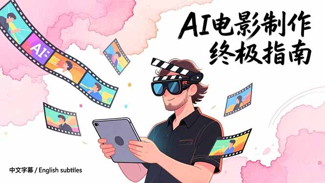AI电影制作终极指南：从创意到成片，系统掌握智能影视全流程实战课（中英字幕）-951博客