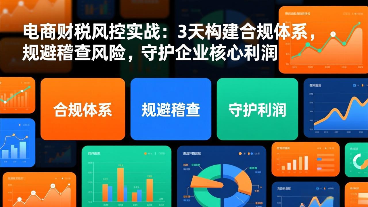 电商财税风控实战：3天构建合规体系，规避稽查风险，守护企业核心利润_酷乐网