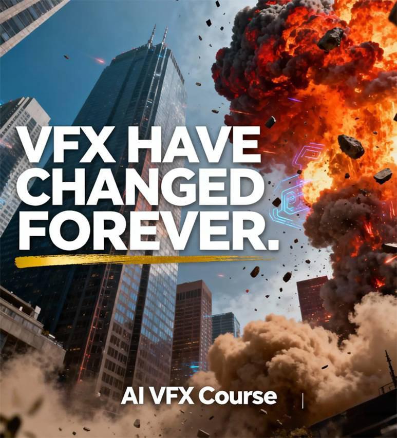 图片[1]-AI视觉特效（AIVFX）实战课：运用前沿工具高效制作电影级爆炸、火焰、烟雾、环境和角色特-951博客