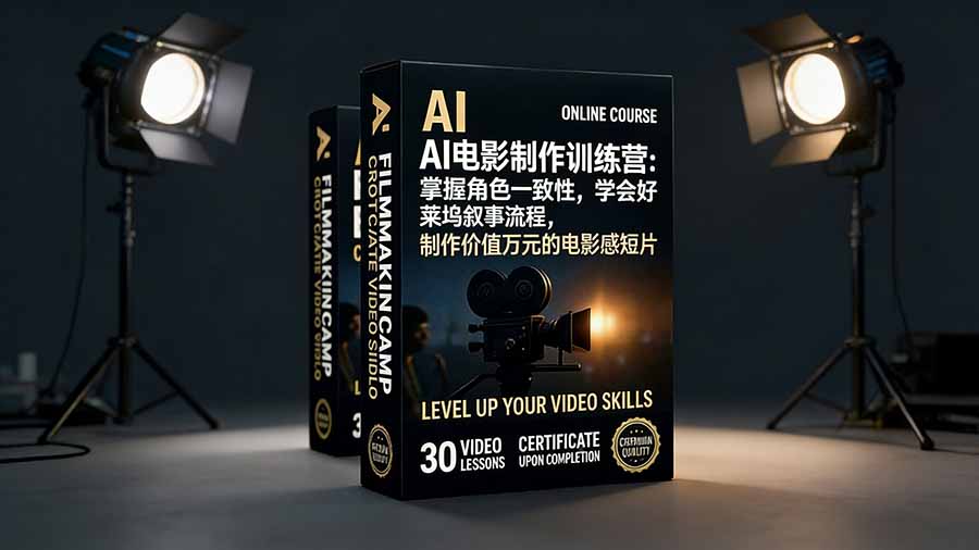 AI电影制作训练营：掌握角色一致性，学会好莱坞叙事流程，制作价值万元的电影感短片_酷乐网