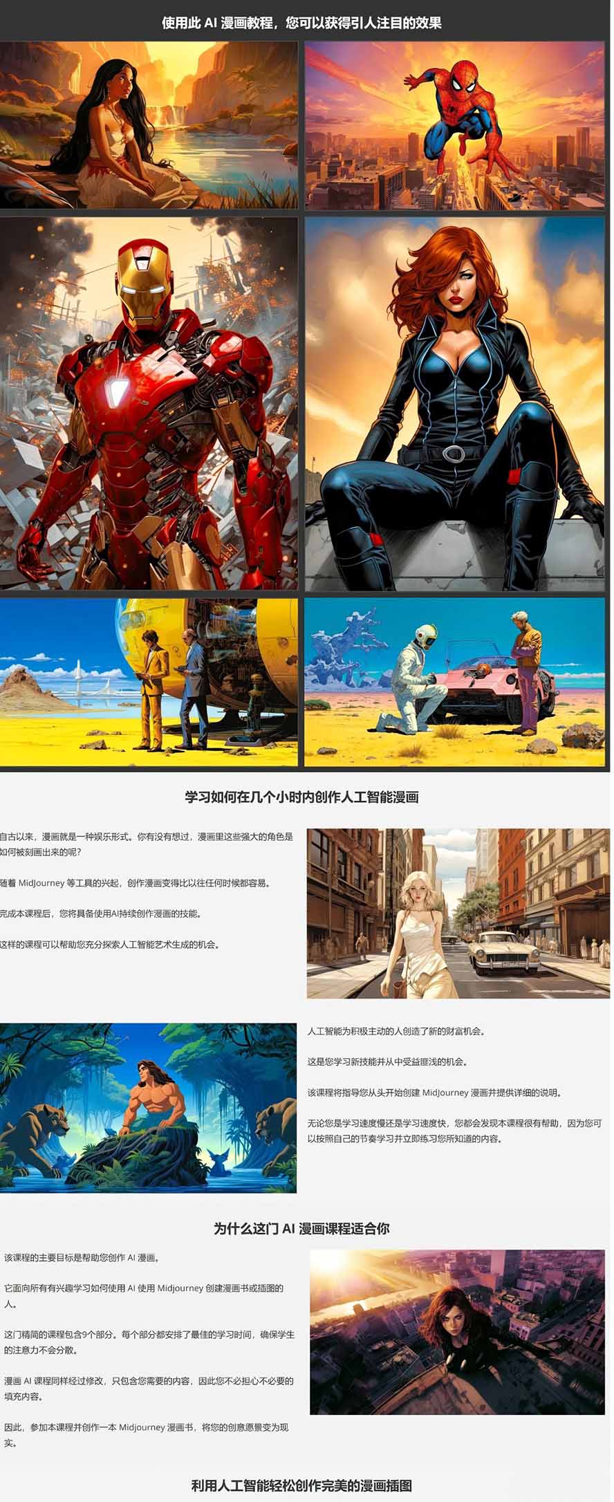 图片[9]_Midjourney AI漫画创作课，脚本构思、人物设计、排版合成，零基础创作完整漫画或系列插画_酷乐网