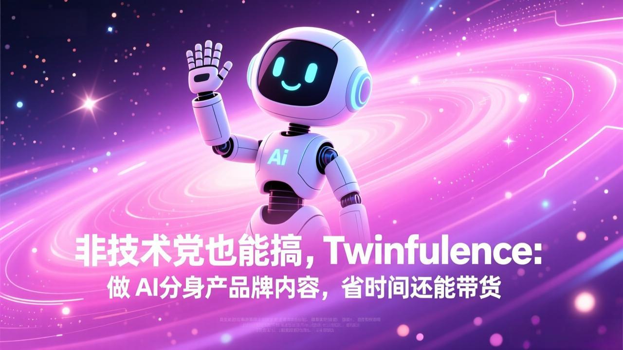 非技术党也能搞!Twinfluence:做AI分身产品牌内容,省时间还能带货-951博客