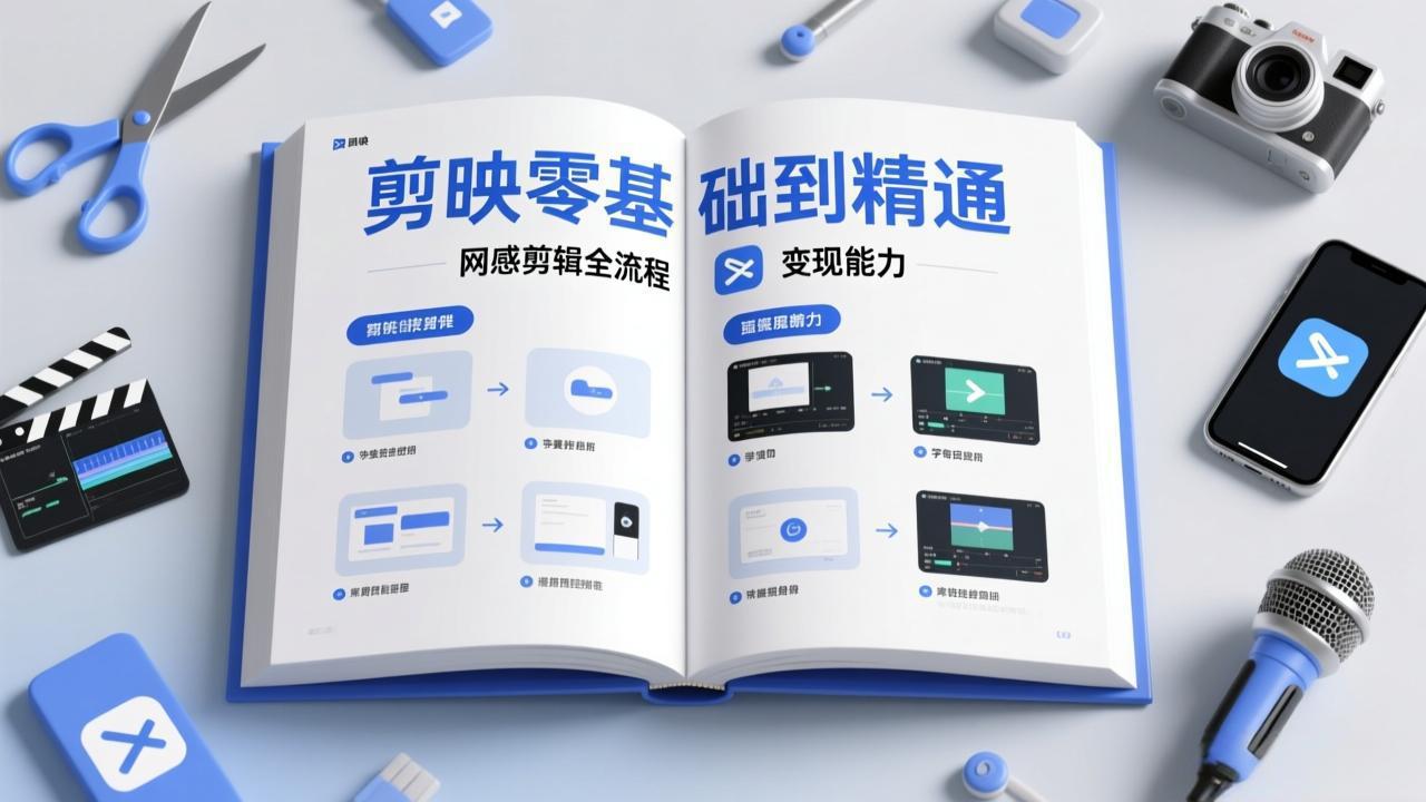剪映零基础也能快速上手，从入门到精通掌握网感剪辑全流程，掌握能直接变现的剪辑能力_酷乐网