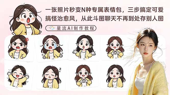 一张照片秒变N种专属表情包,三步搞定可爱搞怪治愈风,从此斗图聊天不再到处存别人图_酷乐网