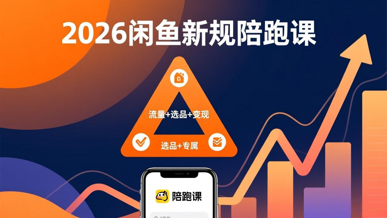 2026闲鱼高阶陪跑课全新上线,带你吃透新规玩转选品流量,从零搭建稳定变现盈利体系_酷乐网