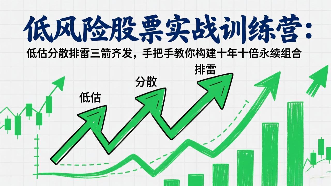 低风险股票实战训练营：低估分散排雷三箭齐发，手把手教你构建十年十倍永续组合-951博客