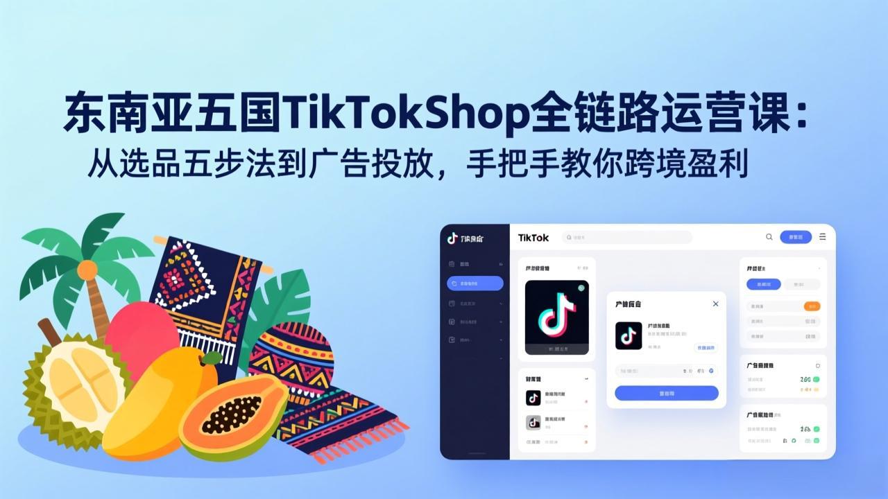 ��17511�ڣ����������TikTok Shopȫ��·��Ӫ�Σ���ѡƷ�岽�������Ͷ�ţ��ְ��ֽ���羳ӯ��