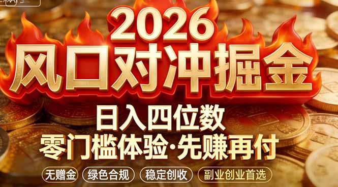 2026美金对冲套利，无赠金对冲策略保驾护航，低门槛易上手实操。单人单日收益2000+_酷乐网