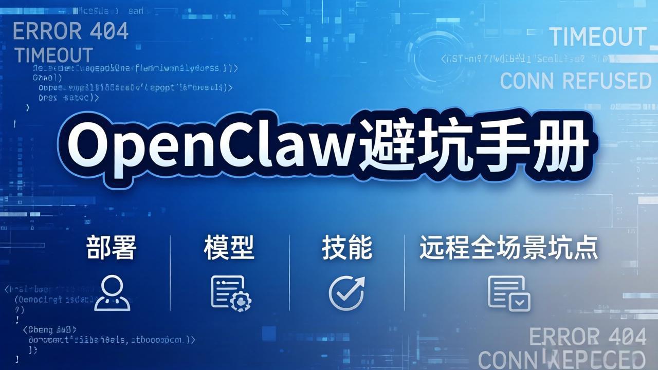 OpenClaw避坑手册：部署+模型+技能+远程全场景坑点，一次性给你说全，少走弯路_酷乐网