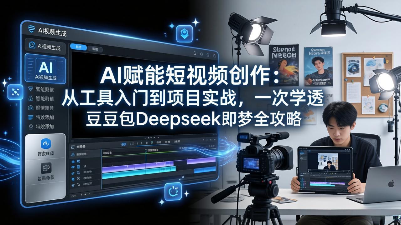 AI赋能短视频创作：从工具入门到项目实战，一次学透豆包Deepseek即梦全攻略_酷乐网