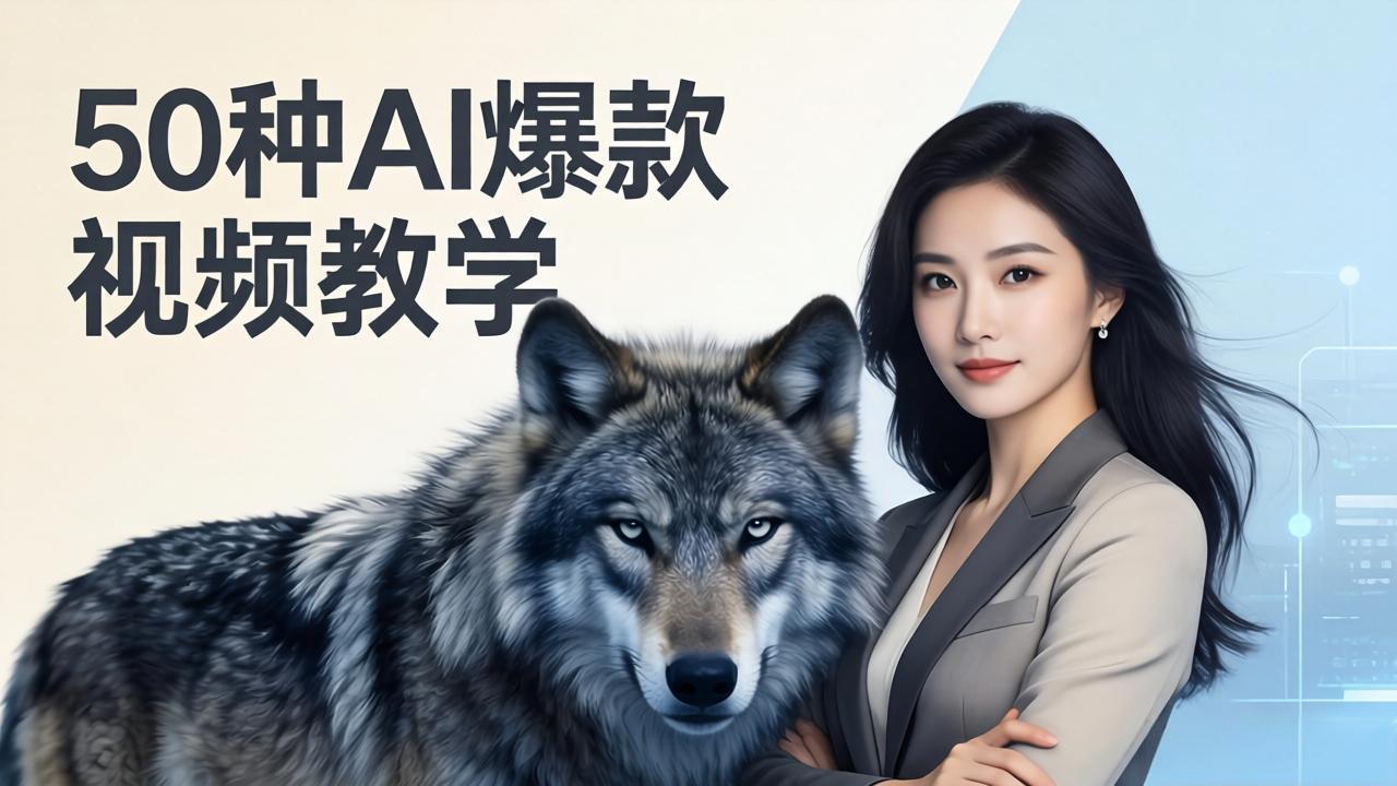 50种AI爆款视频教学：影视级古诗词+治愈萌宠+山海经蛟龙，高阶宝典商业落地_酷乐网