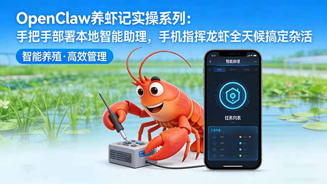 OpenClaw养虾记实操系列-更新：手把手部署本地智能助理，手机指挥龙虾全天候搞定杂活_酷乐网