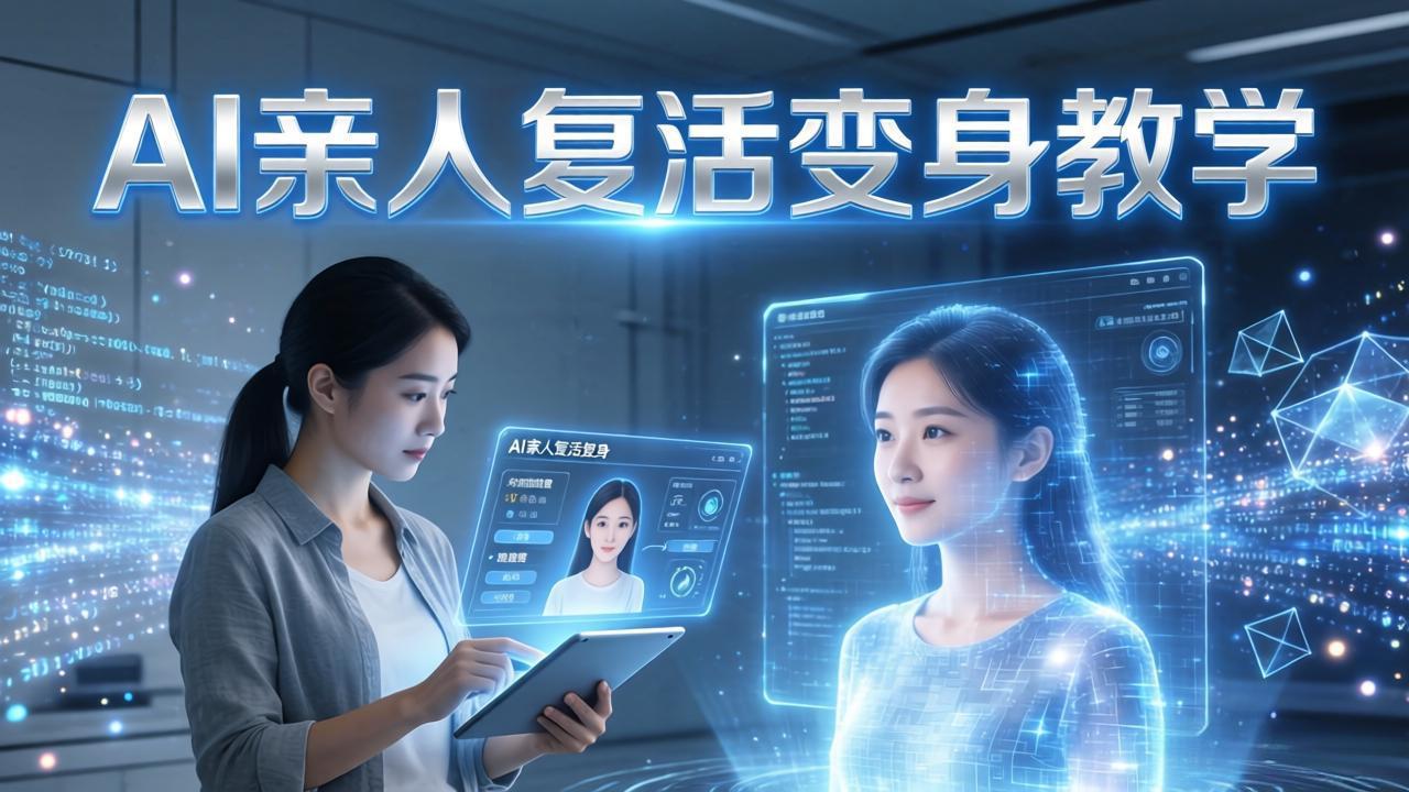 AI亲人复活变身教学，最近超级火爆的项目，涨粉超级快，私域引流代做服务，收徒等_酷乐网