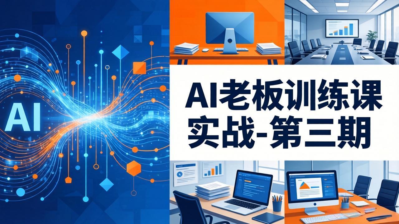AI老板训练课实战-第三期:AI+内容应用落地教学,从0到1打通AI变现完整路径_酷乐网